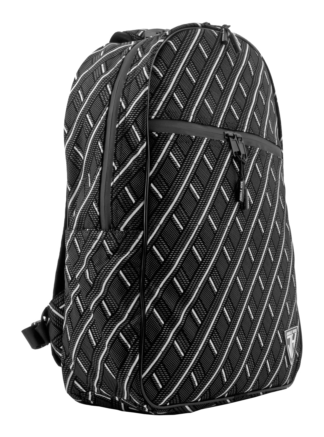 Jungle Hive Backpack - Black and White Diamond Pattern