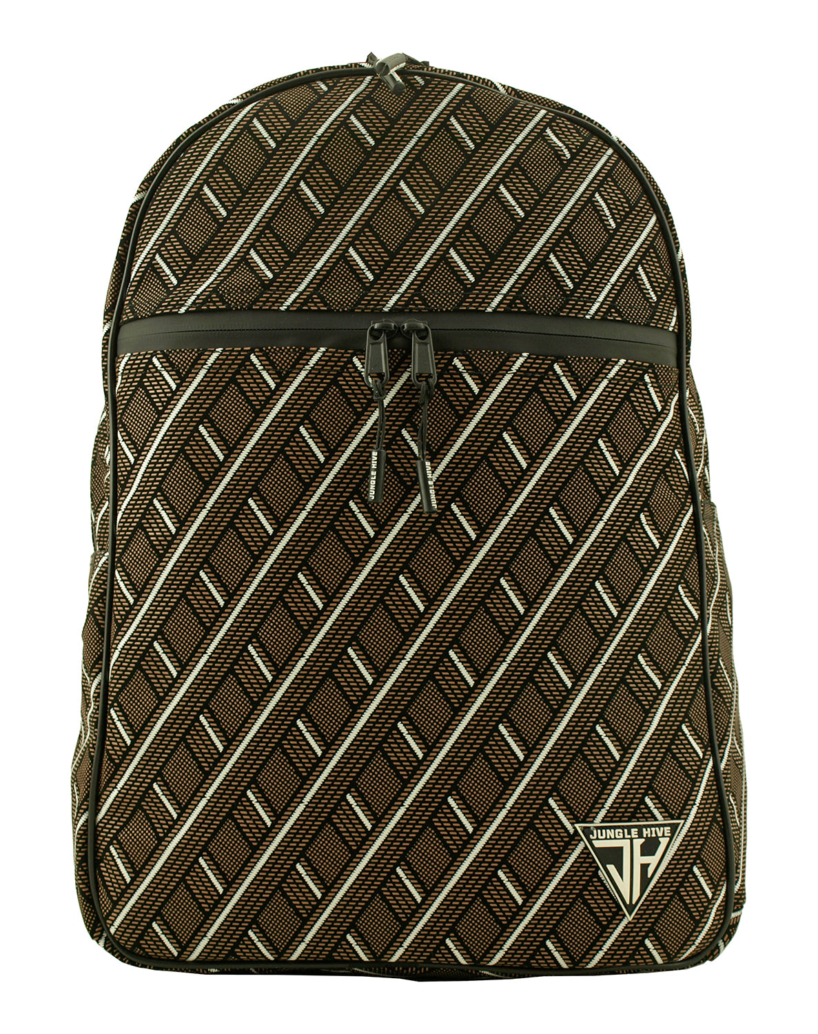 Jungle Hive Backpack - Brown Diamond Pattern